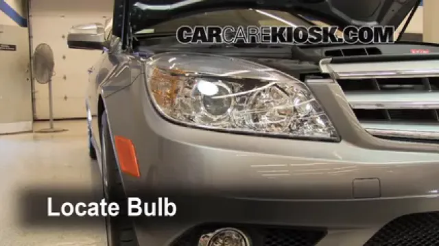 2009 Mercedes-Benz C300 Sport 3.0L V6 Lights Highbeam (replace bulb)